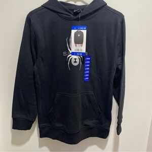 Spyder Boys Hoodie Sweatshirt Black Large 14-16